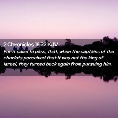 2 Chronicles 18:32 KJV Free Bible Images