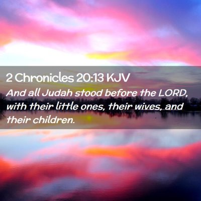 2 Chronicles 20:13 KJV Free Bible Images