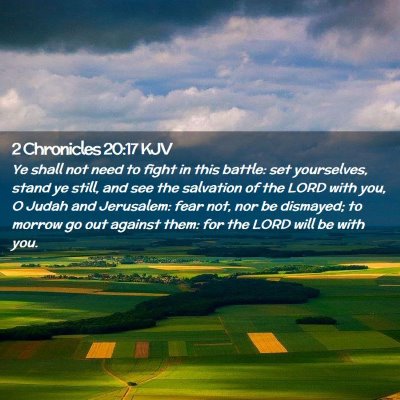 2 Chronicles 20:17 KJV Free Bible Images