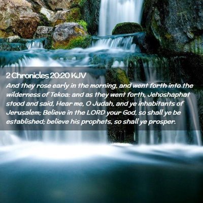 2 Chronicles 20:20 KJV Free Bible Images