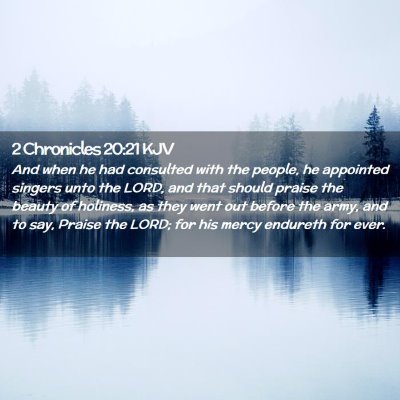 2 Chronicles 20:21 KJV Free Bible Images