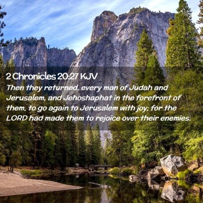 2 Chronicles 20:27 KJV Free Bible Images