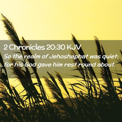 2 Chronicles 20:30 KJV Free Bible Images