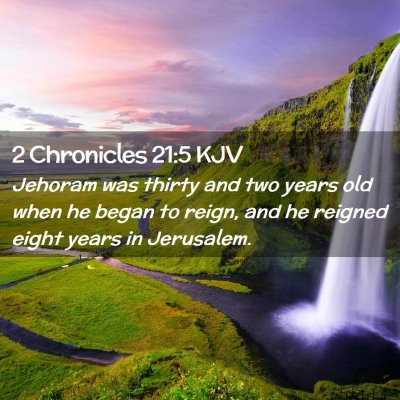 2 Chronicles 21:5 KJV Free Bible Images