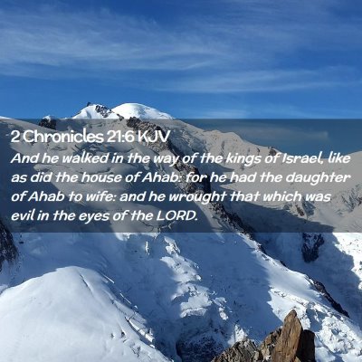 2 Chronicles 21:6 KJV Free Bible Images