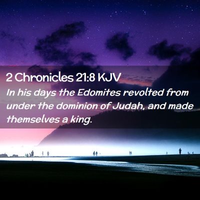 2 Chronicles 21:8 KJV Free Bible Images