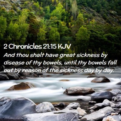 2 Chronicles 21:15 KJV Free Bible Images