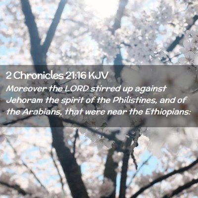 2 Chronicles 21:16 KJV Free Bible Images