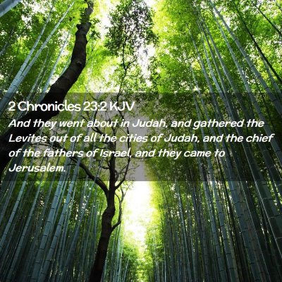 2 Chronicles 23:2 KJV Free Bible Images