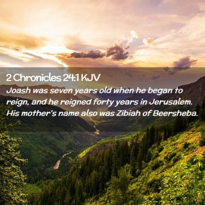 2 Chronicles 24:1 KJV Free Bible Images