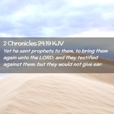 2 Chronicles 24:19 KJV Free Bible Images