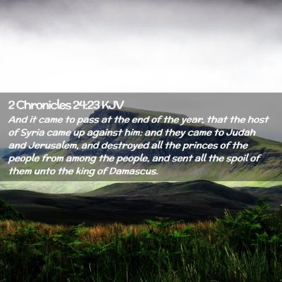 2 Chronicles 24:23 KJV Free Bible Images