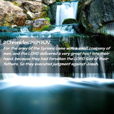 2 Chronicles 24:24 KJV Free Bible Images