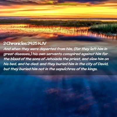 2 Chronicles 24:25 KJV Free Bible Images