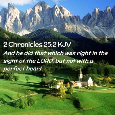 2 Chronicles 25:2 KJV Free Bible Images