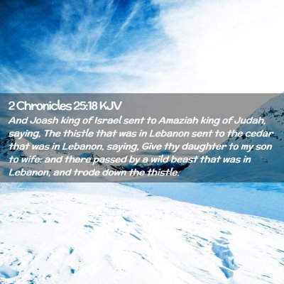 2 Chronicles 25:18 KJV Free Bible Images