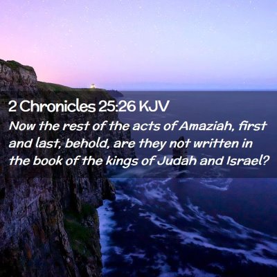 2 Chronicles 25:26 KJV Free Bible Images