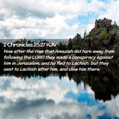 2 Chronicles 25:27 KJV Free Bible Images