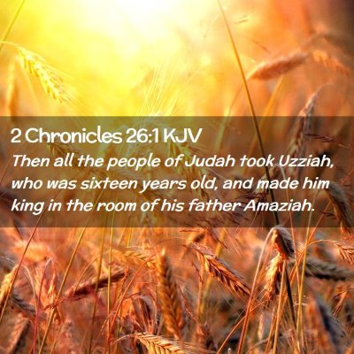 2 Chronicles 26:1 KJV Free Bible Images