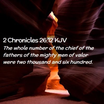 2 Chronicles 26:12 KJV Free Bible Images