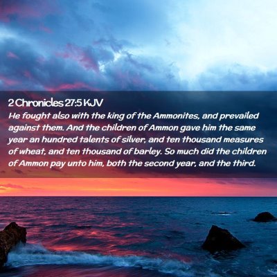 2 Chronicles 27:5 KJV Free Bible Images