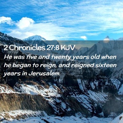 2 Chronicles 27:8 KJV Free Bible Images