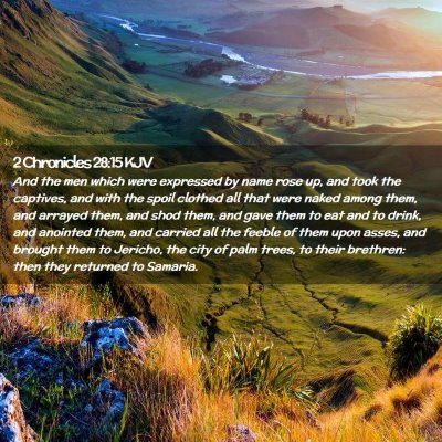 2 Chronicles 28:15 KJV Free Bible Images