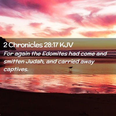 2 Chronicles 28:17 KJV Free Bible Images