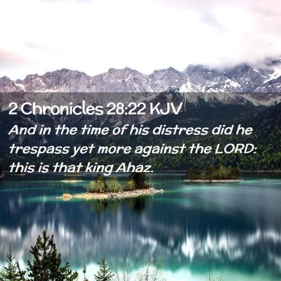 2 Chronicles 28:22 KJV Free Bible Images