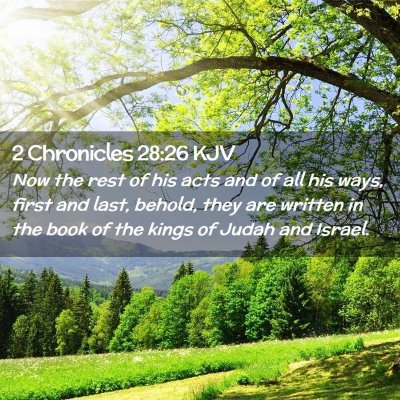 2 Chronicles 28:26 KJV Free Bible Images