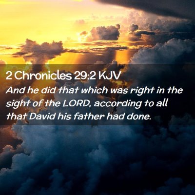 2 Chronicles 29:2 KJV Free Bible Images