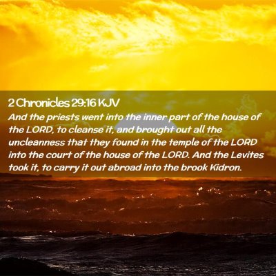 2 Chronicles 29:16 KJV Free Bible Images