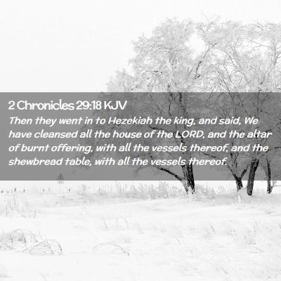 2 Chronicles 29:18 KJV Free Bible Images