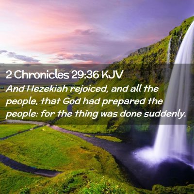 2 Chronicles 29:36 KJV Free Bible Images