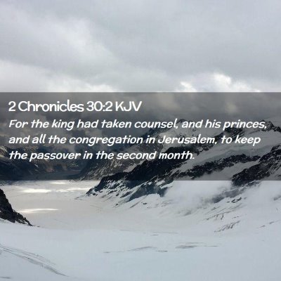 2 Chronicles 30:2 KJV Free Bible Images