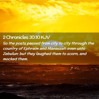 2 Chronicles 30:10 KJV Free Bible Images