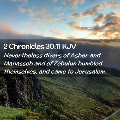 2 Chronicles 30:11 KJV Free Bible Images