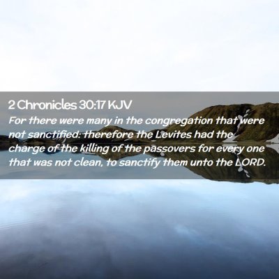 2 Chronicles 30:17 KJV Free Bible Images