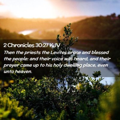 2 Chronicles 30:27 KJV Free Bible Images