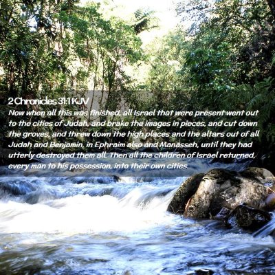 2 Chronicles 31:1 KJV Free Bible Images