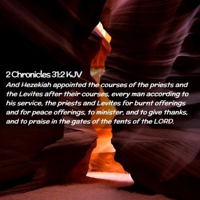 2 Chronicles 31:2 KJV Free Bible Images