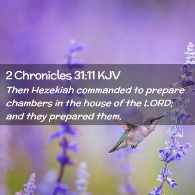 2 Chronicles 31:11 KJV Free Bible Images