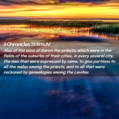 2 Chronicles 31:19 KJV Free Bible Images