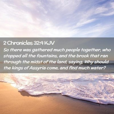 2 Chronicles 32:4 KJV Free Bible Images