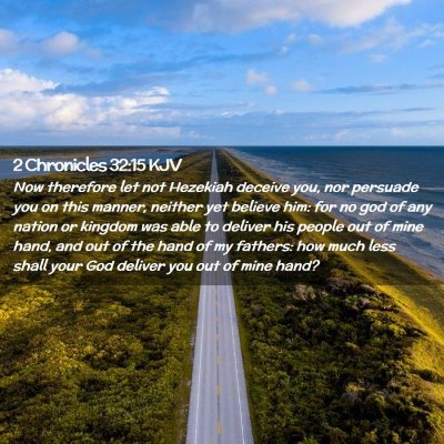 2 Chronicles 32:15 KJV Free Bible Images