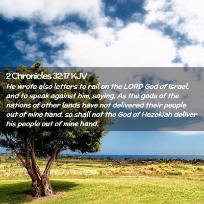 2 Chronicles 32:17 KJV Free Bible Images