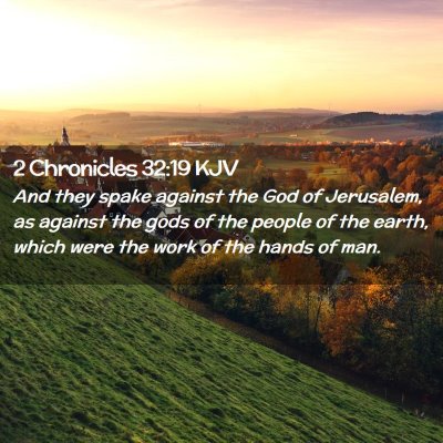 2 Chronicles 32:19 KJV Free Bible Images