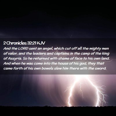 2 Chronicles 32:21 KJV Free Bible Images