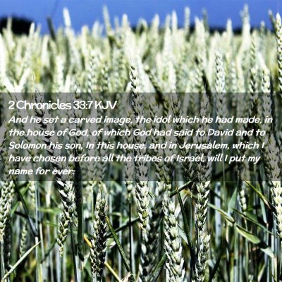 2 Chronicles 33:7 KJV Free Bible Images