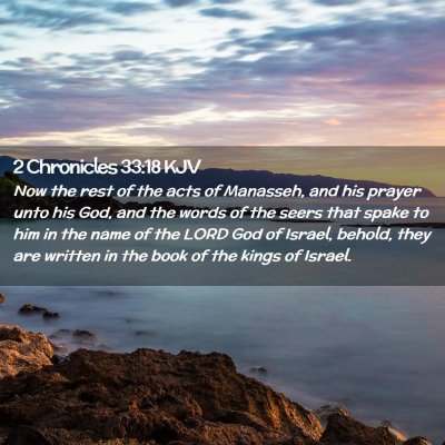 2 Chronicles 33:18 KJV Free Bible Images